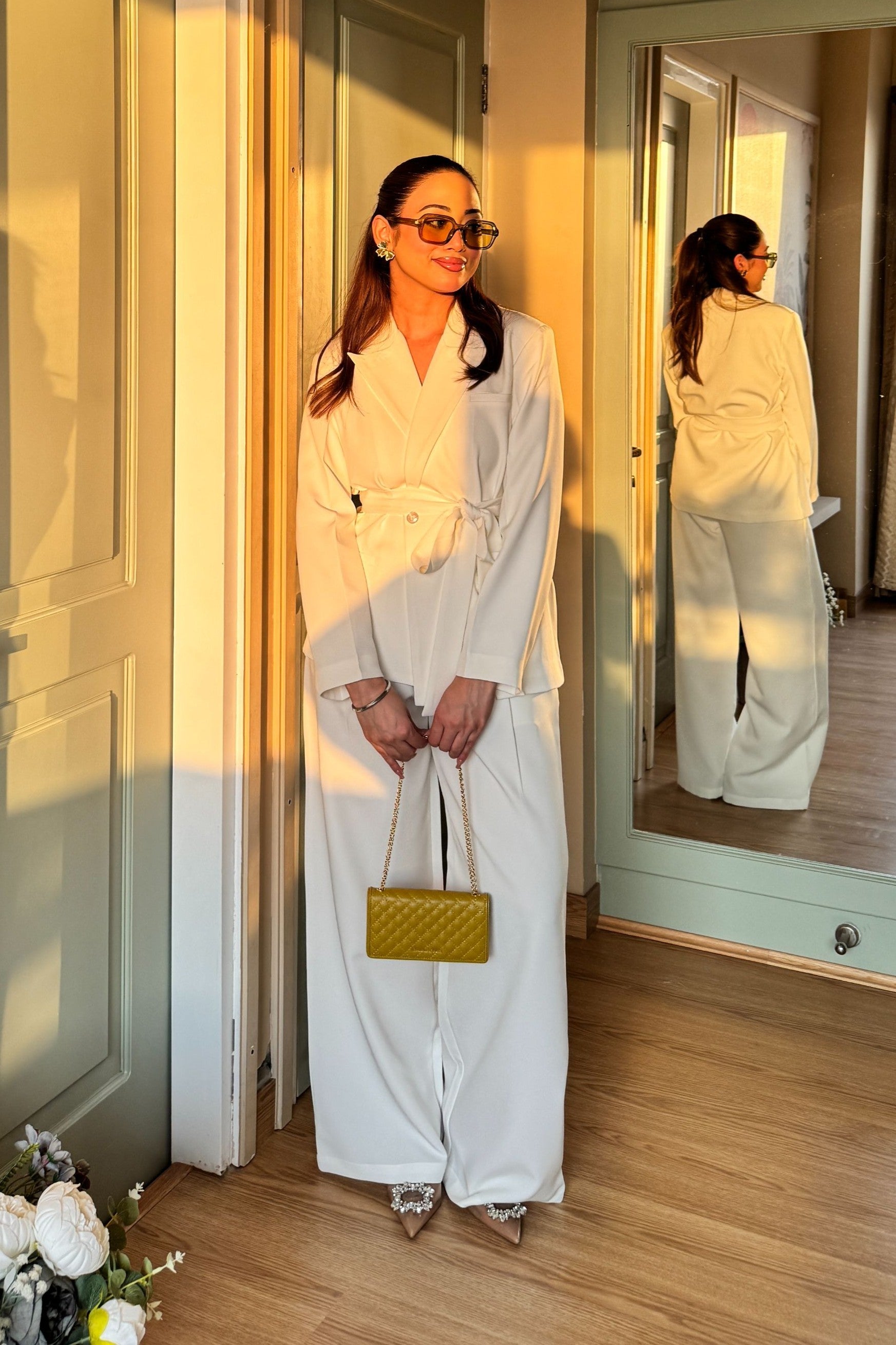 Blazer Co-Ord Set | White