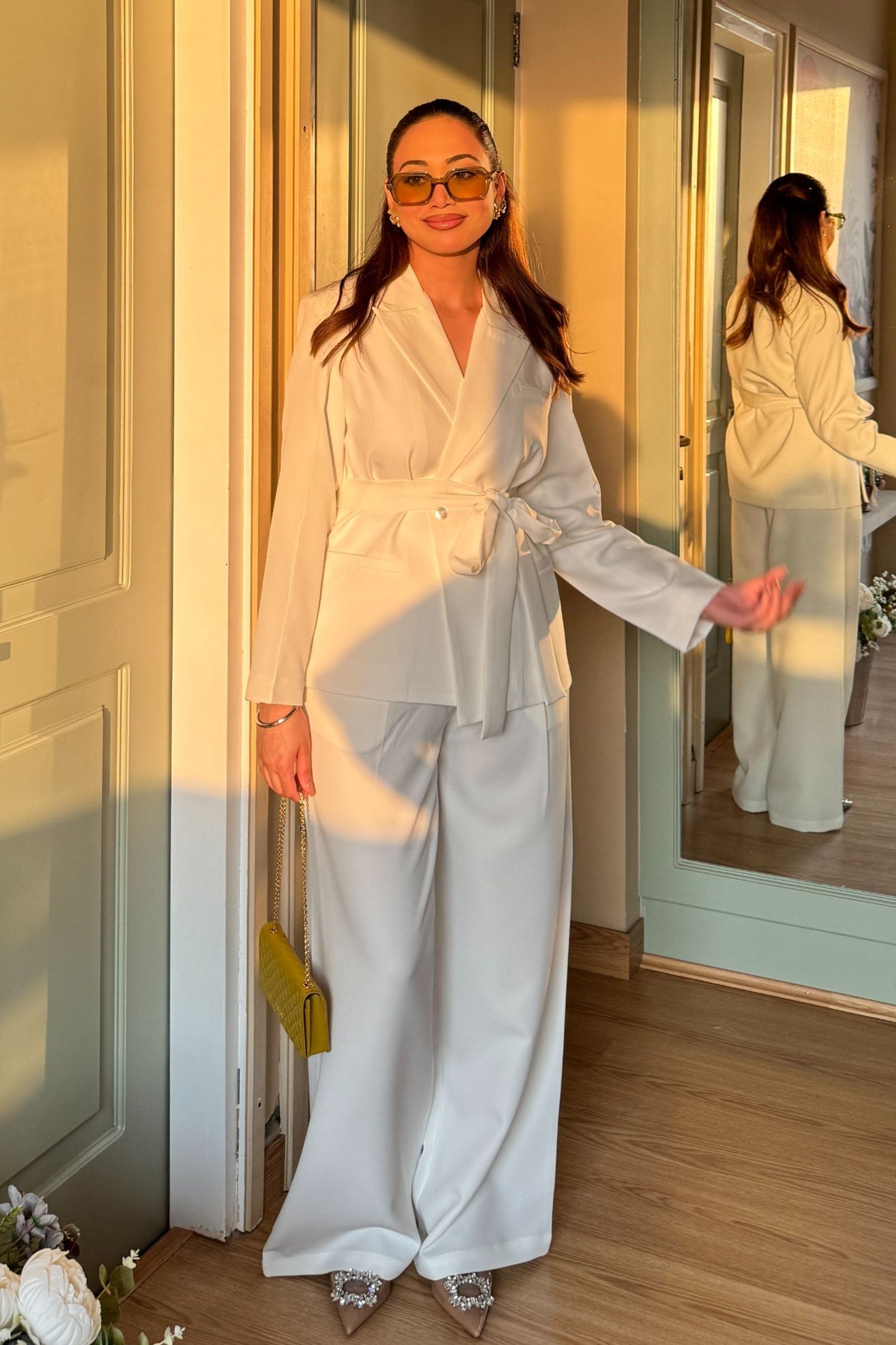 Blazer Co-Ord Set | White