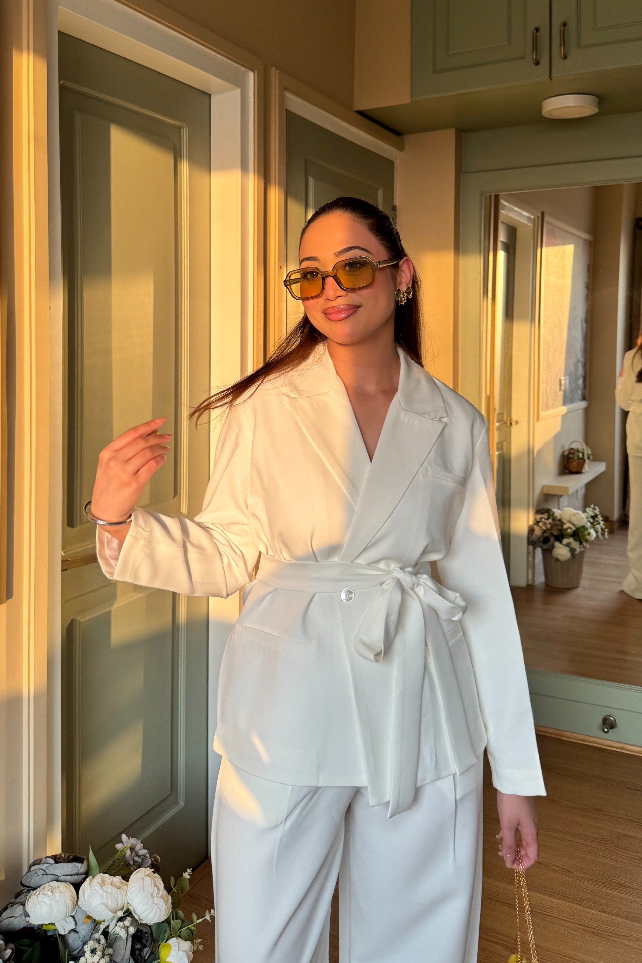 Blazer Co-Ord Set | White