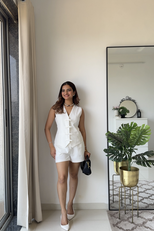 Frida Co-ord Set | White