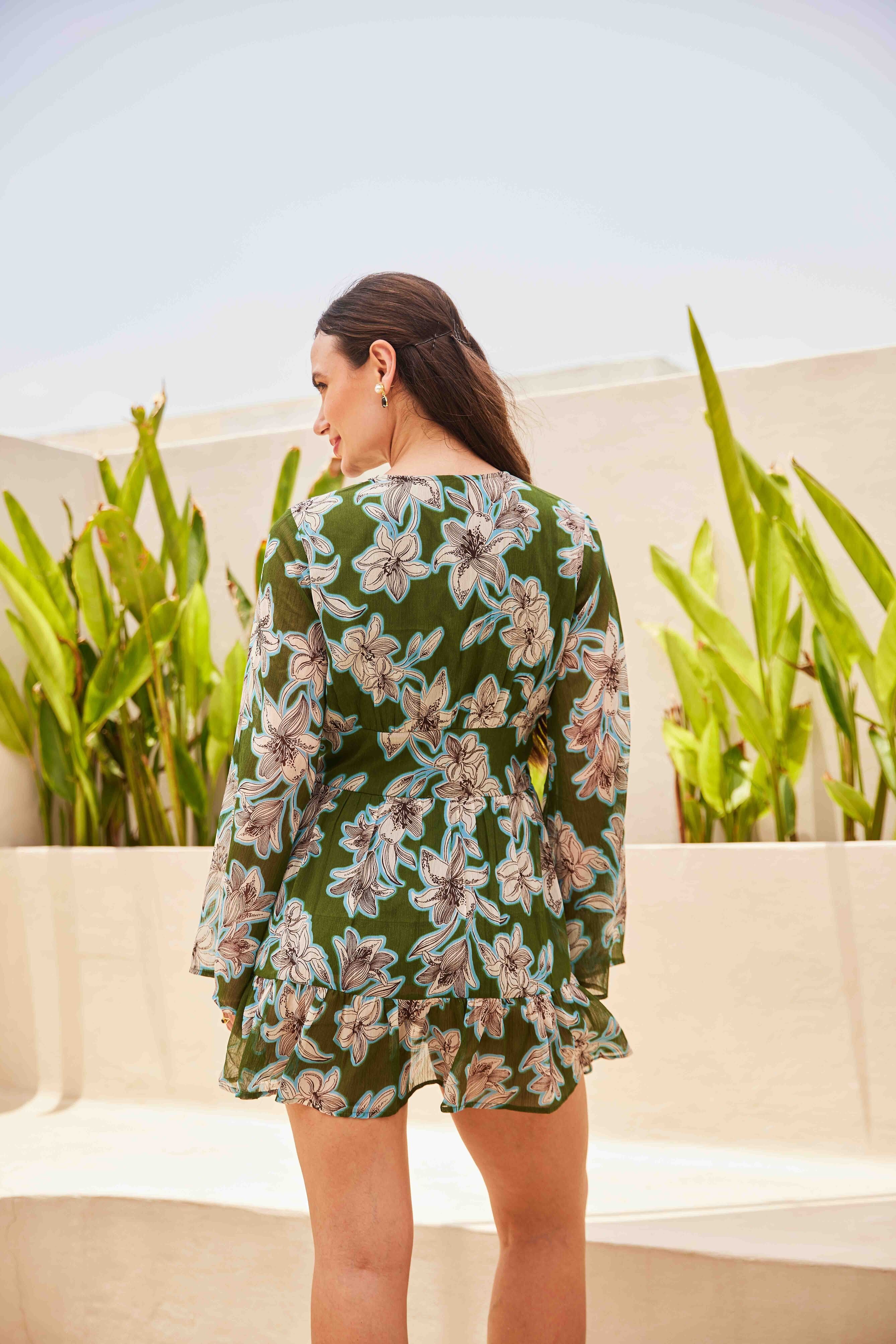 Floral Printed Short Dress