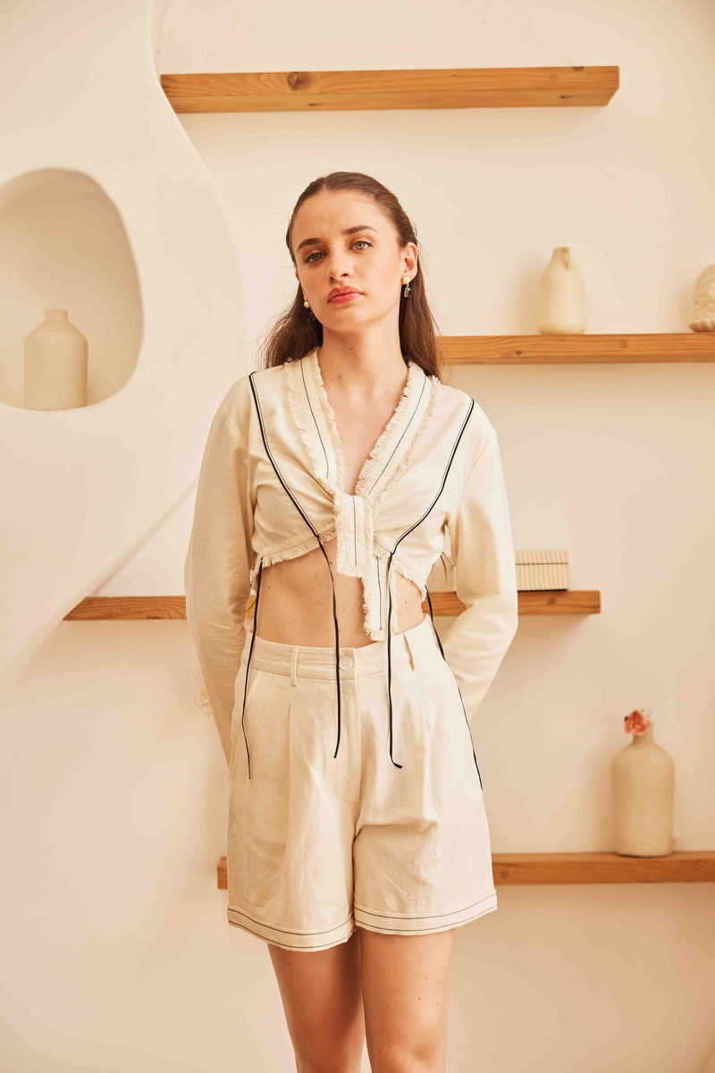 Rivana Co-ord Set | Pearl