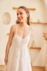 Elena Maxi Dress | White