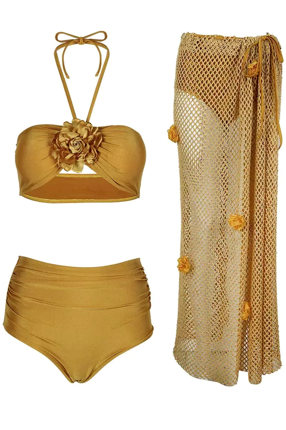 Ocean Mist | Metallic Bikini Set