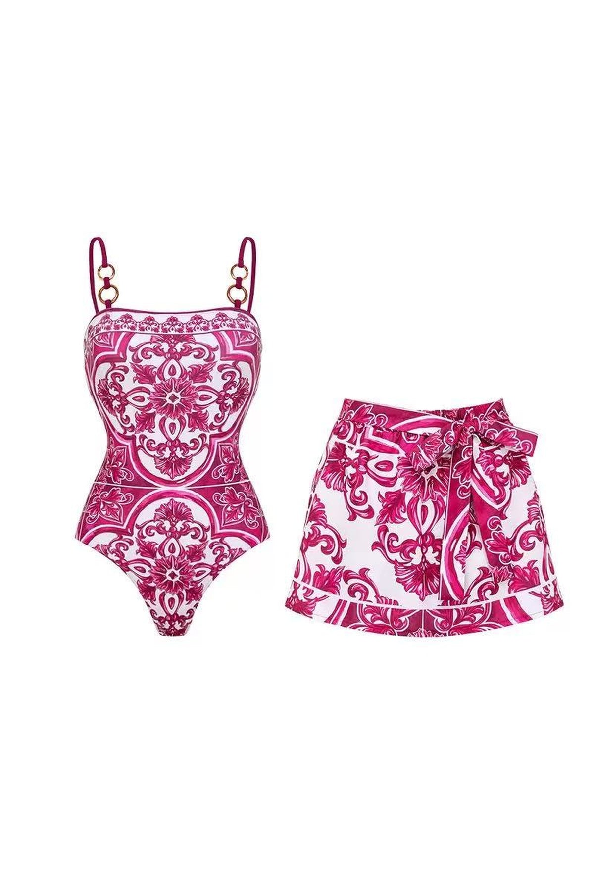 Rosé Mosaic | Fuchsia & Ivory