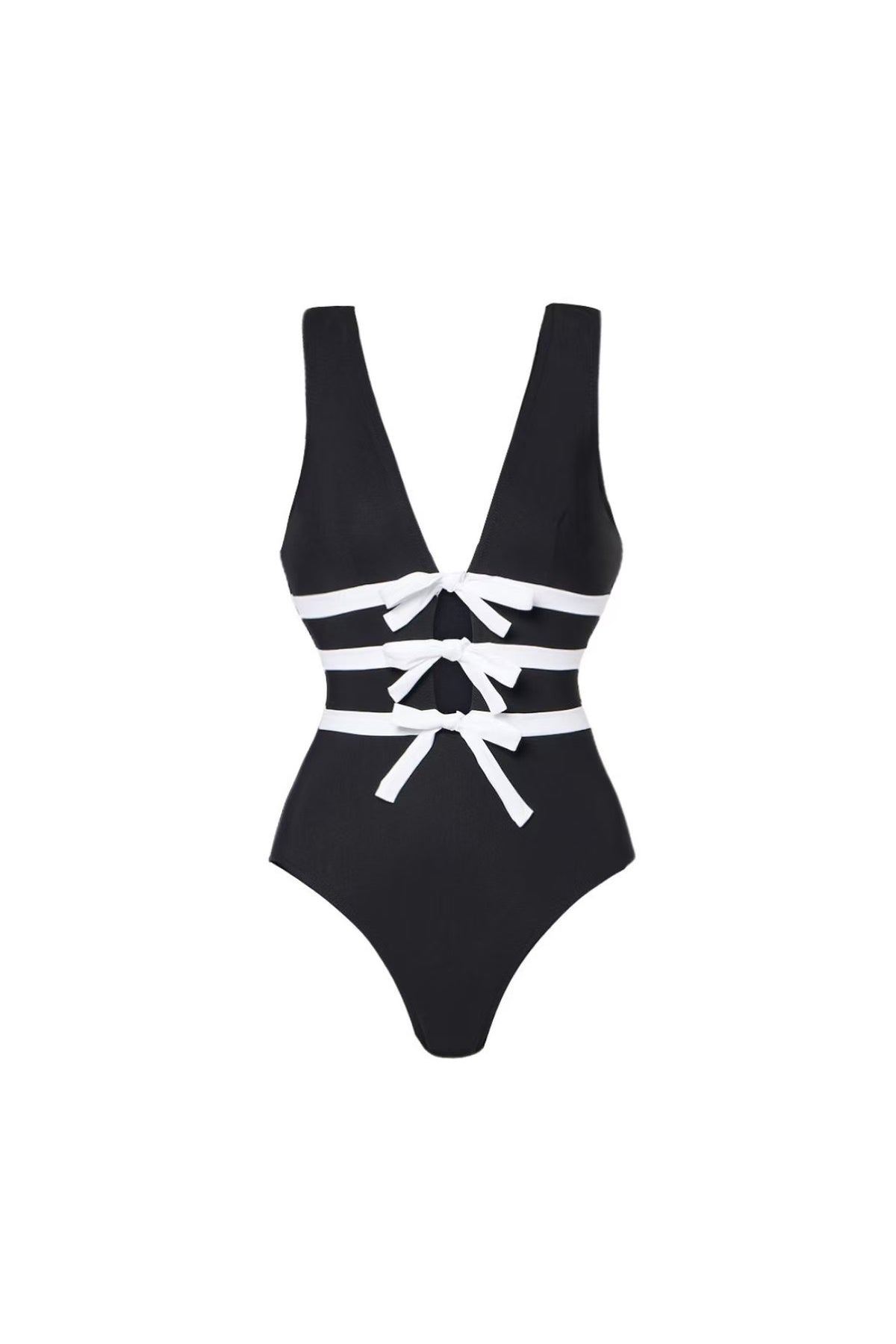 Noir Bow | Black & Ivory