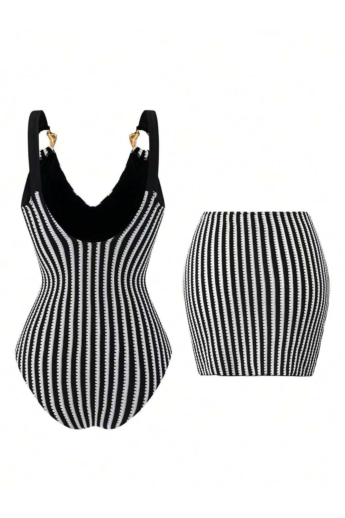 Riviera Stripe | Black & Ivory