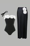 Noir Petal | Black & Ivory