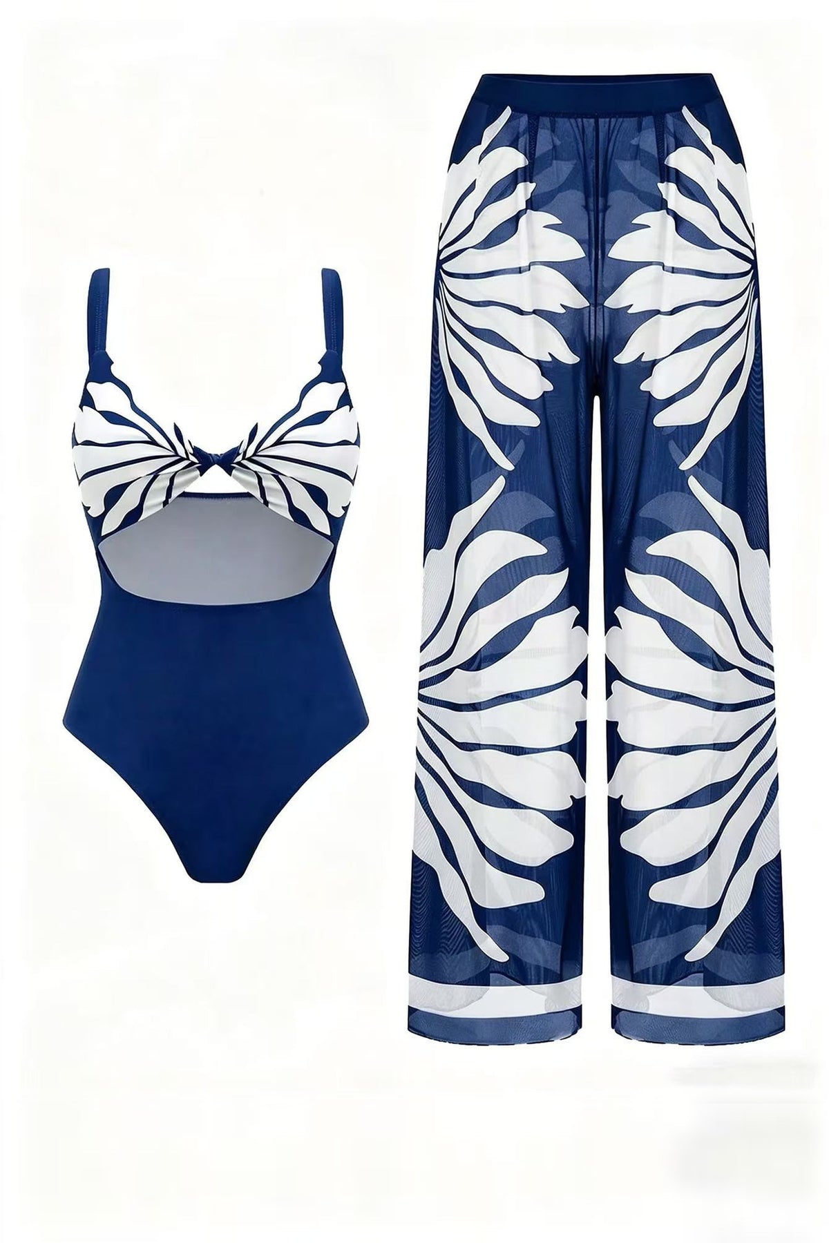 Lea Tide Beachsuit with sheer Pants