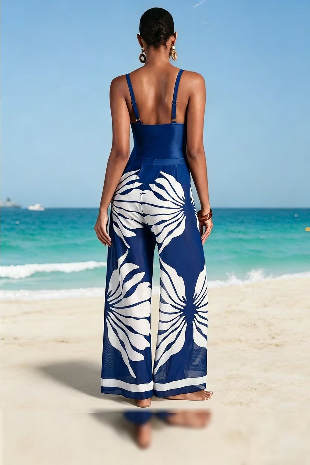Lea Tide Beachsuit with sheer Pants