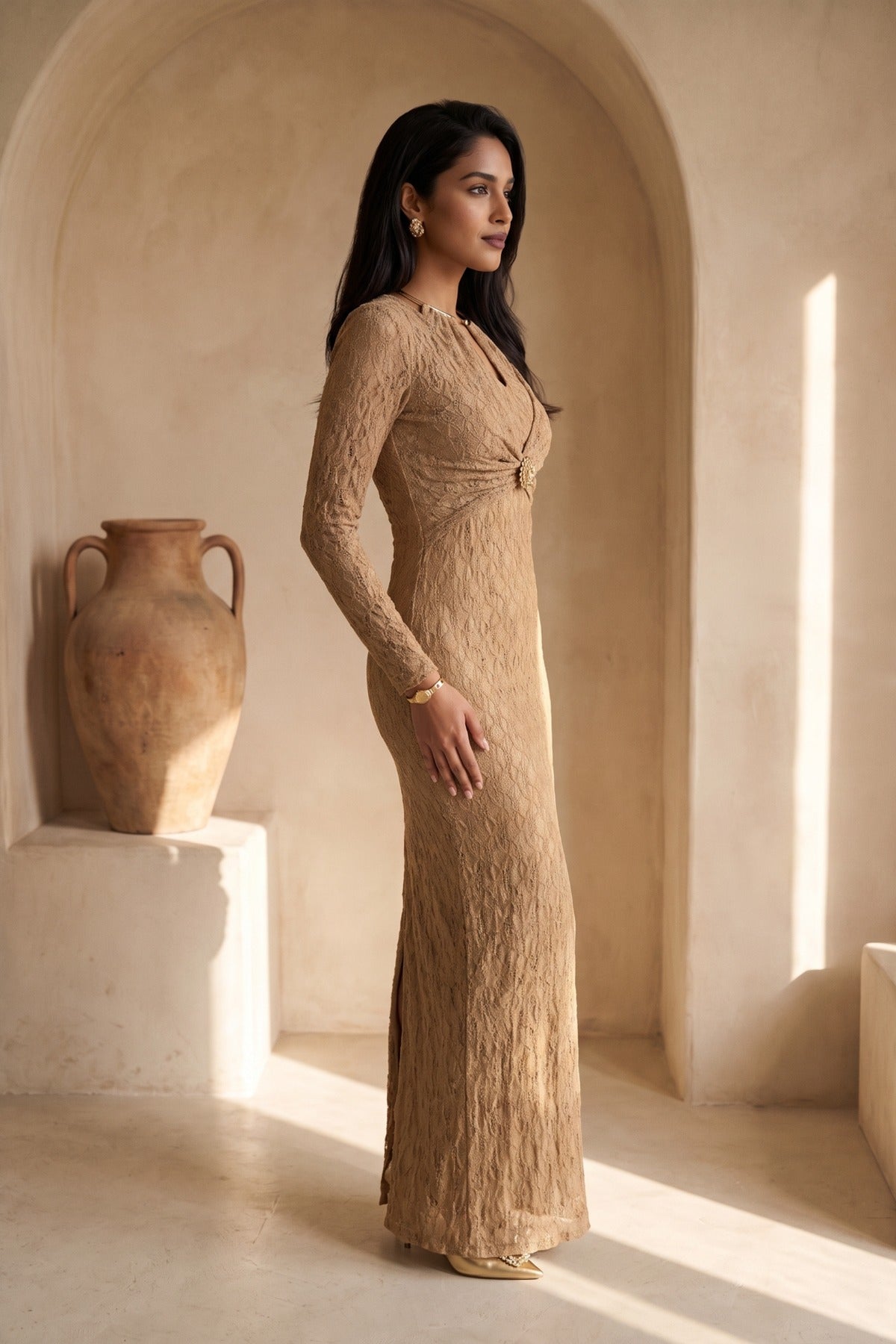 Luma Dress | Beige
