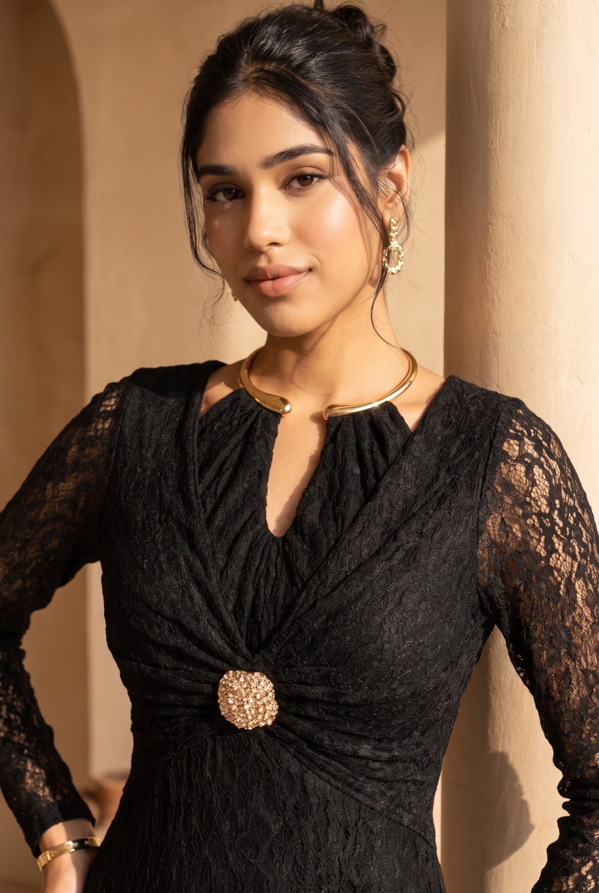 Noir Mona Dress | Black