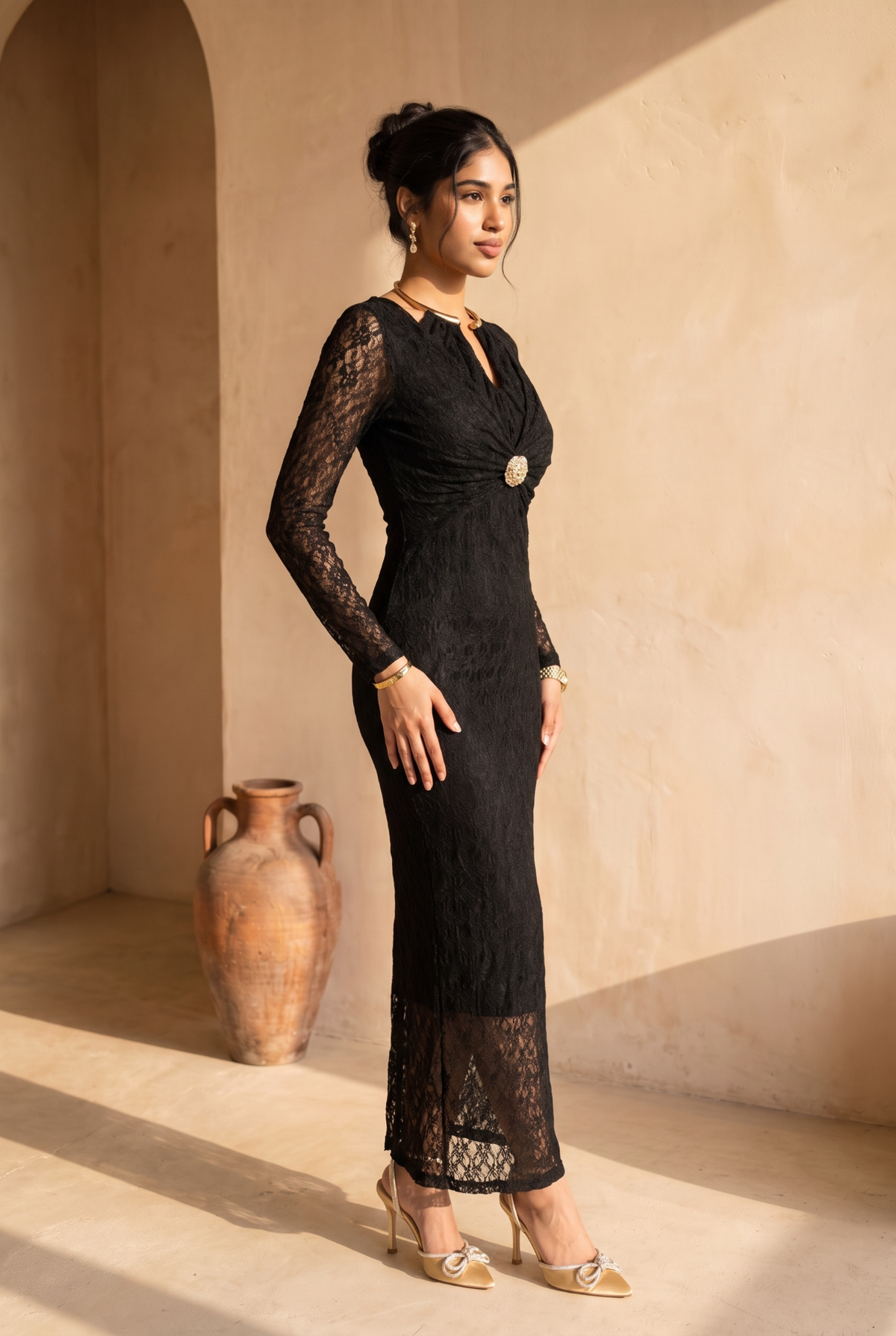 Noir Mona Dress | Black