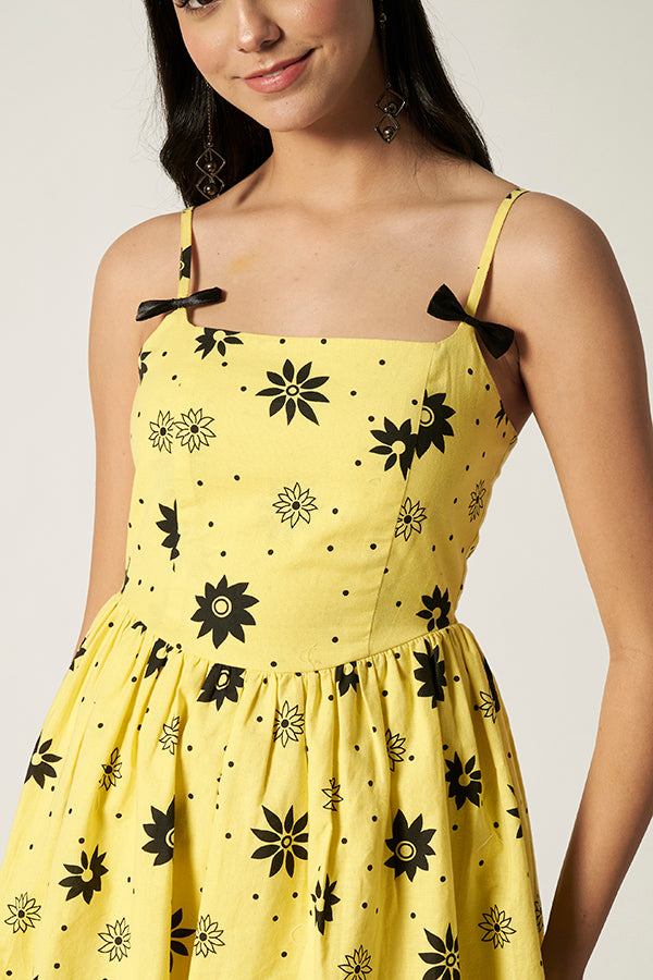 Diza Bow Short Dress