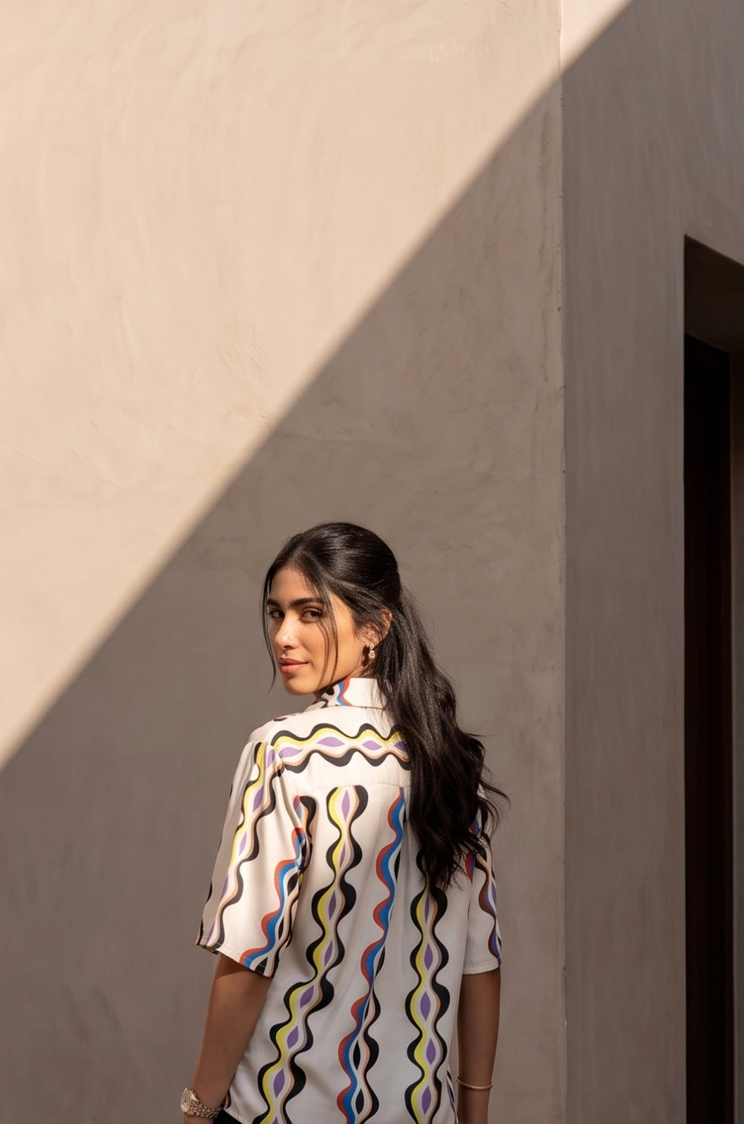 Satin Printed Shirt