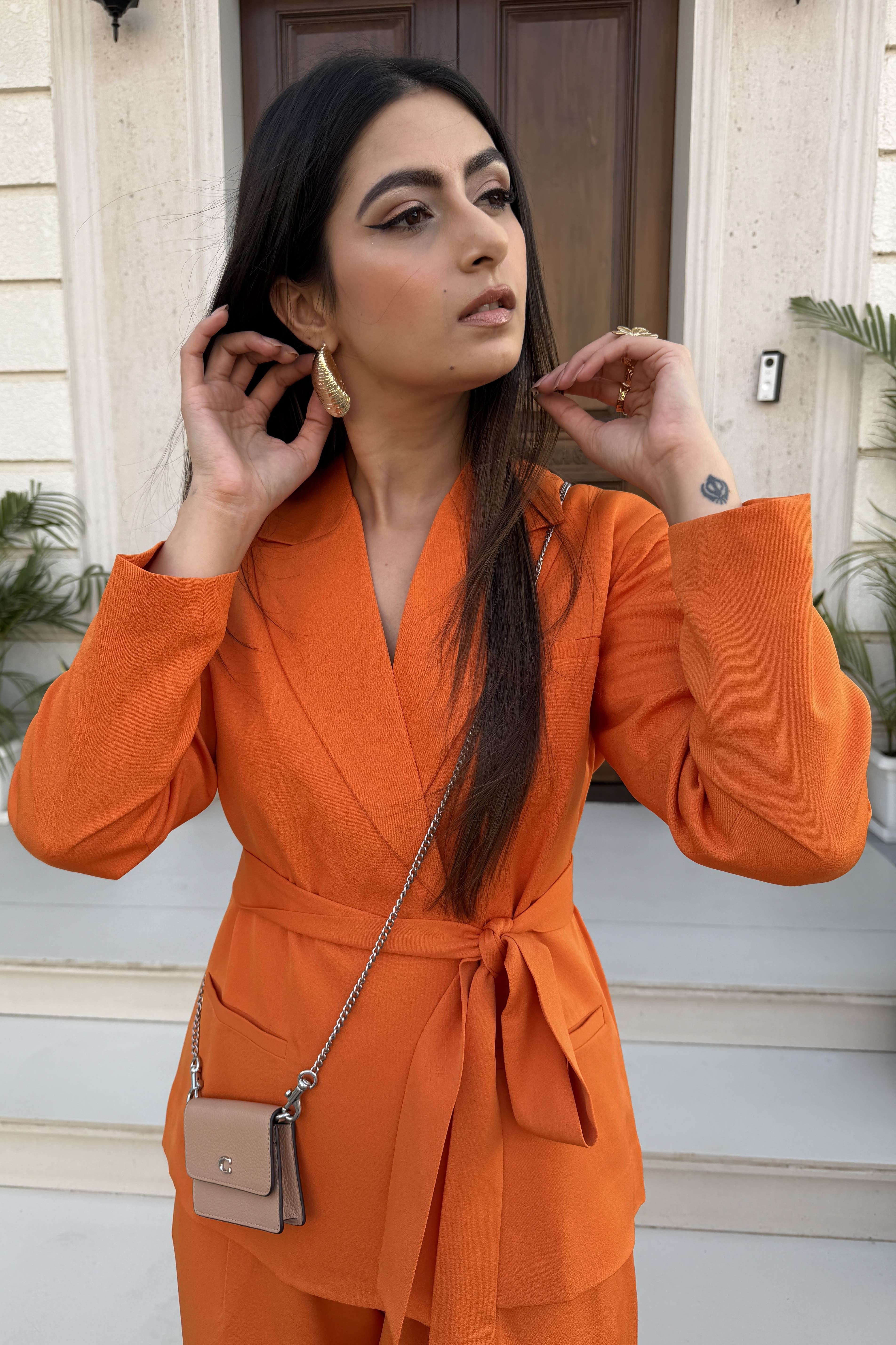 Blazer Co-Ord Set | Orange