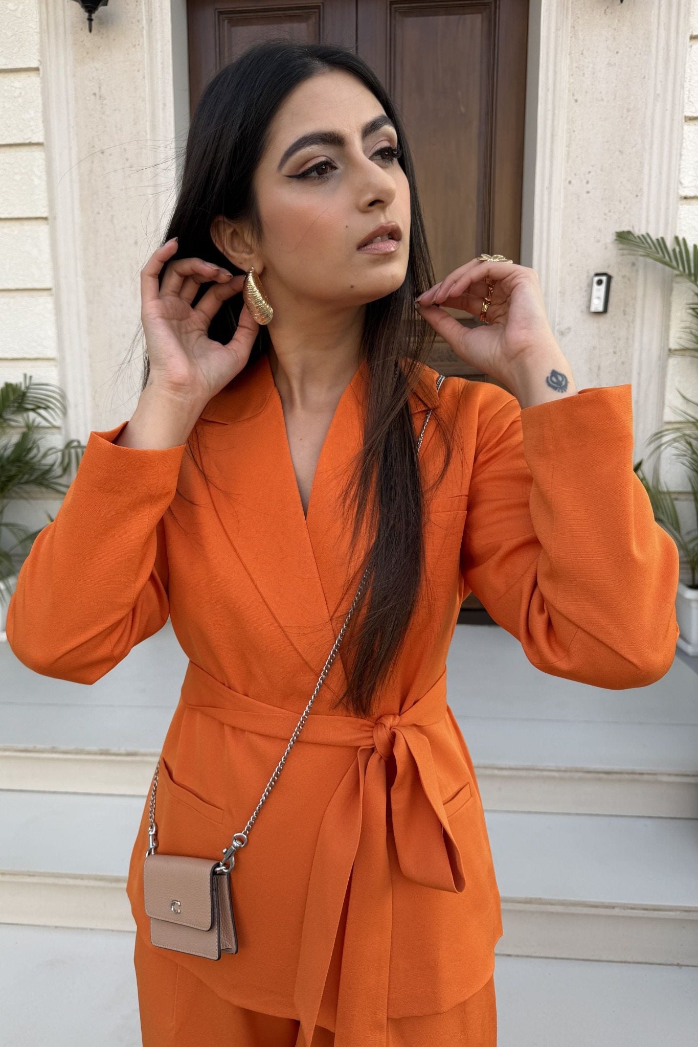 Blazer Co-Ord Set | Orange