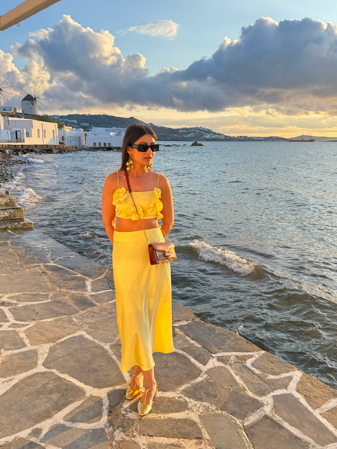 Nile Satin Co-ord | Butter Yellow