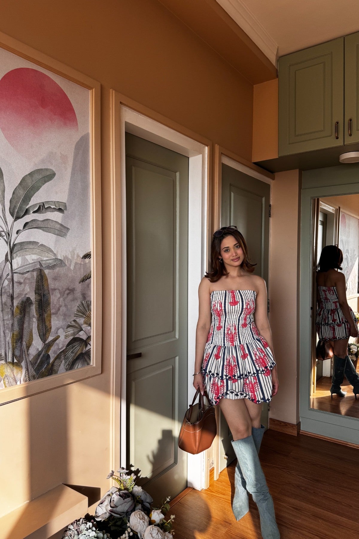 Embroiderd Tube Dress