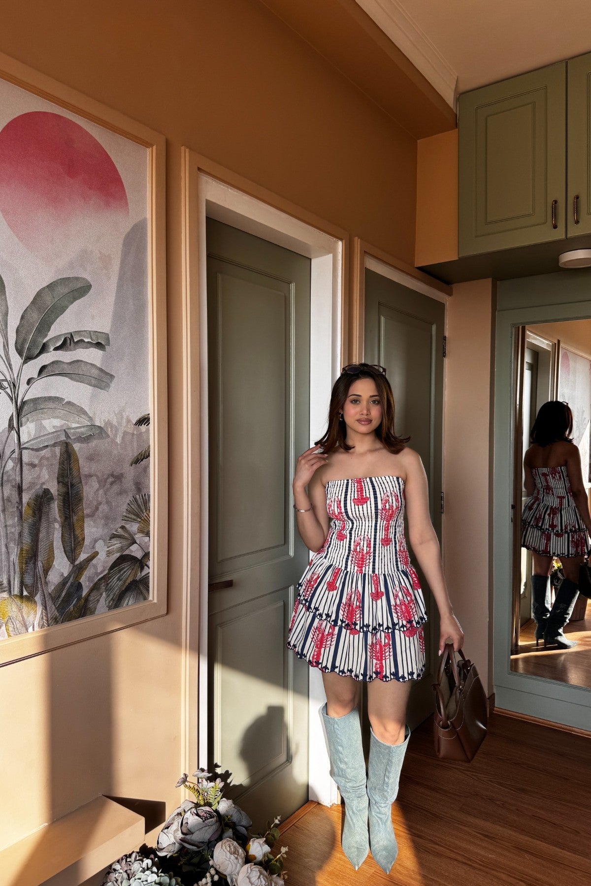 Embroiderd Tube Dress