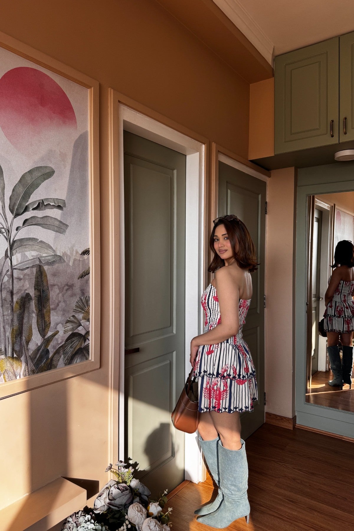 Embroiderd Tube Dress