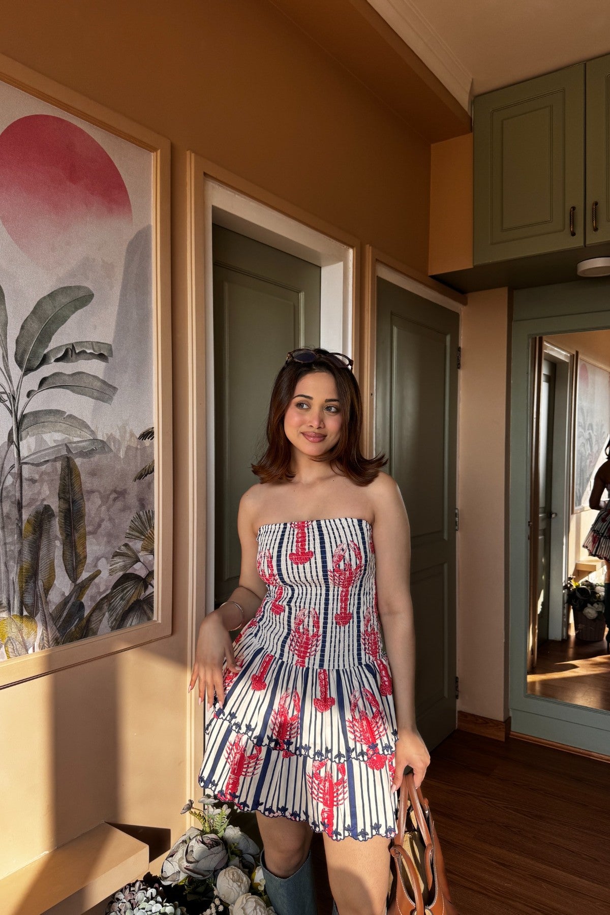 Embroiderd Tube Dress