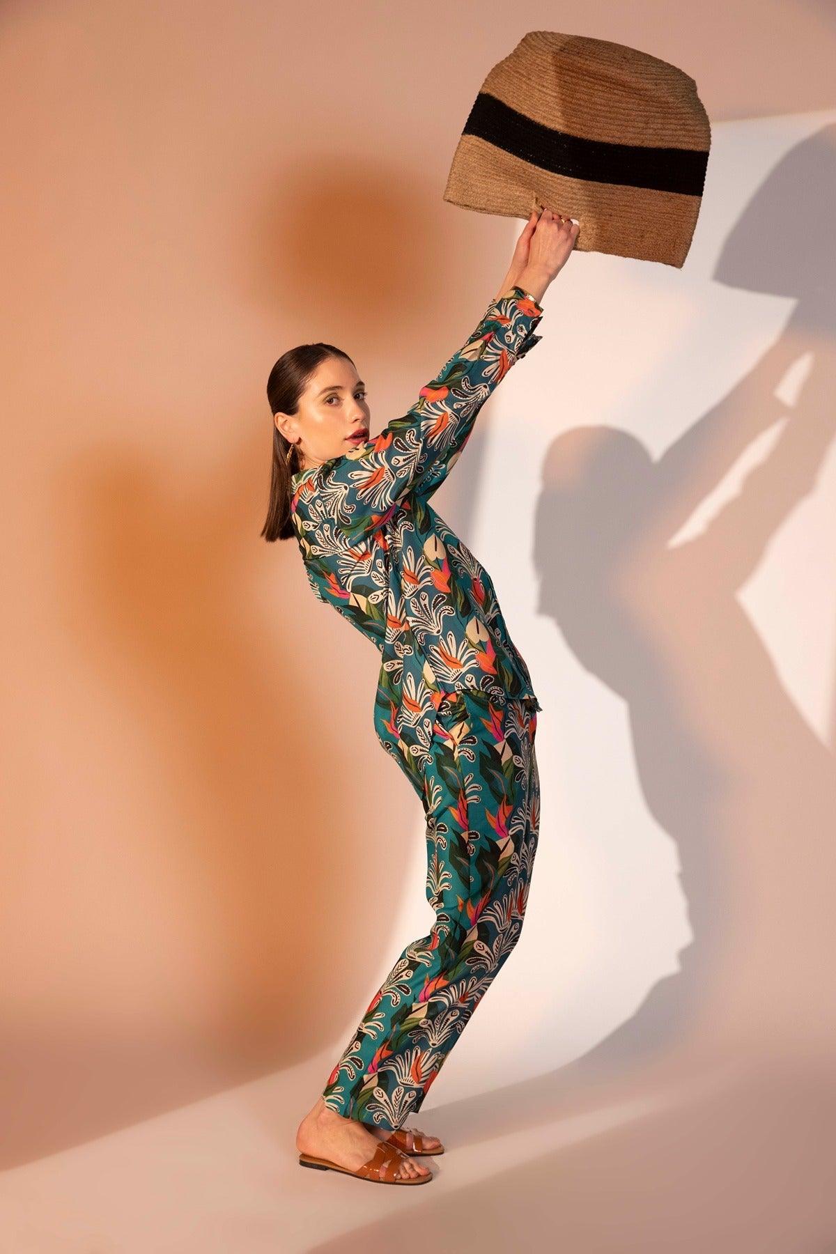 Shop Amazon printed pants from House of Sal with free shipping.