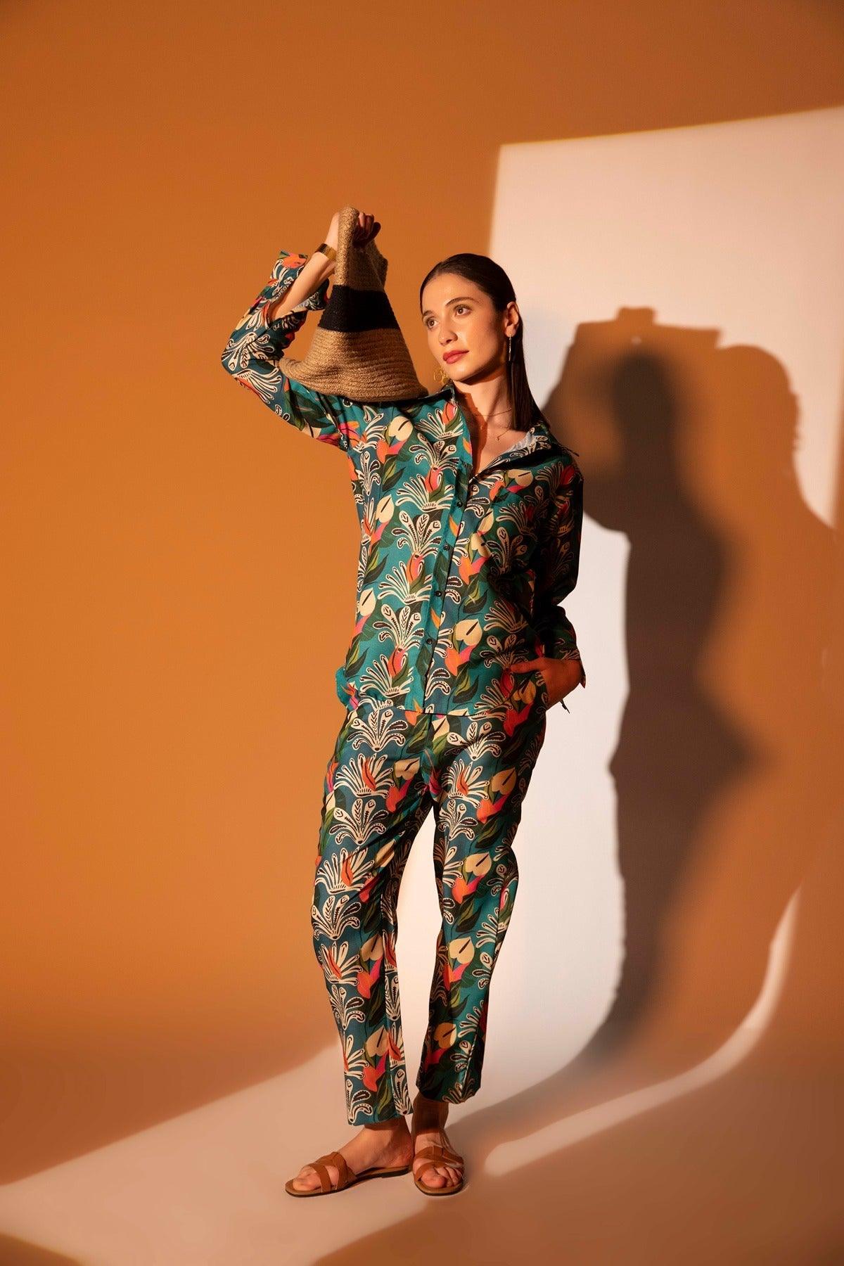 Shop Amazon printed pants from House of Sal with free shipping.