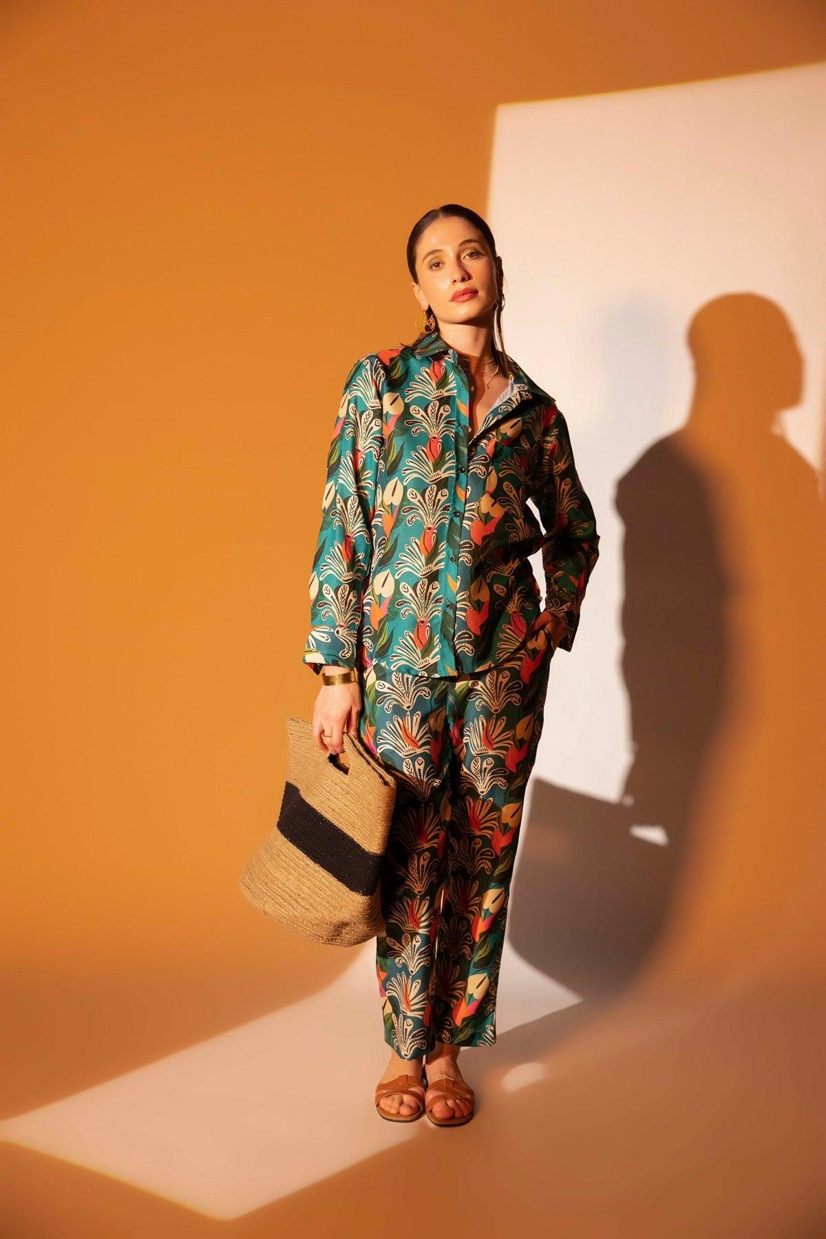 Shop Amazon printed pants from House of Sal with free shipping.