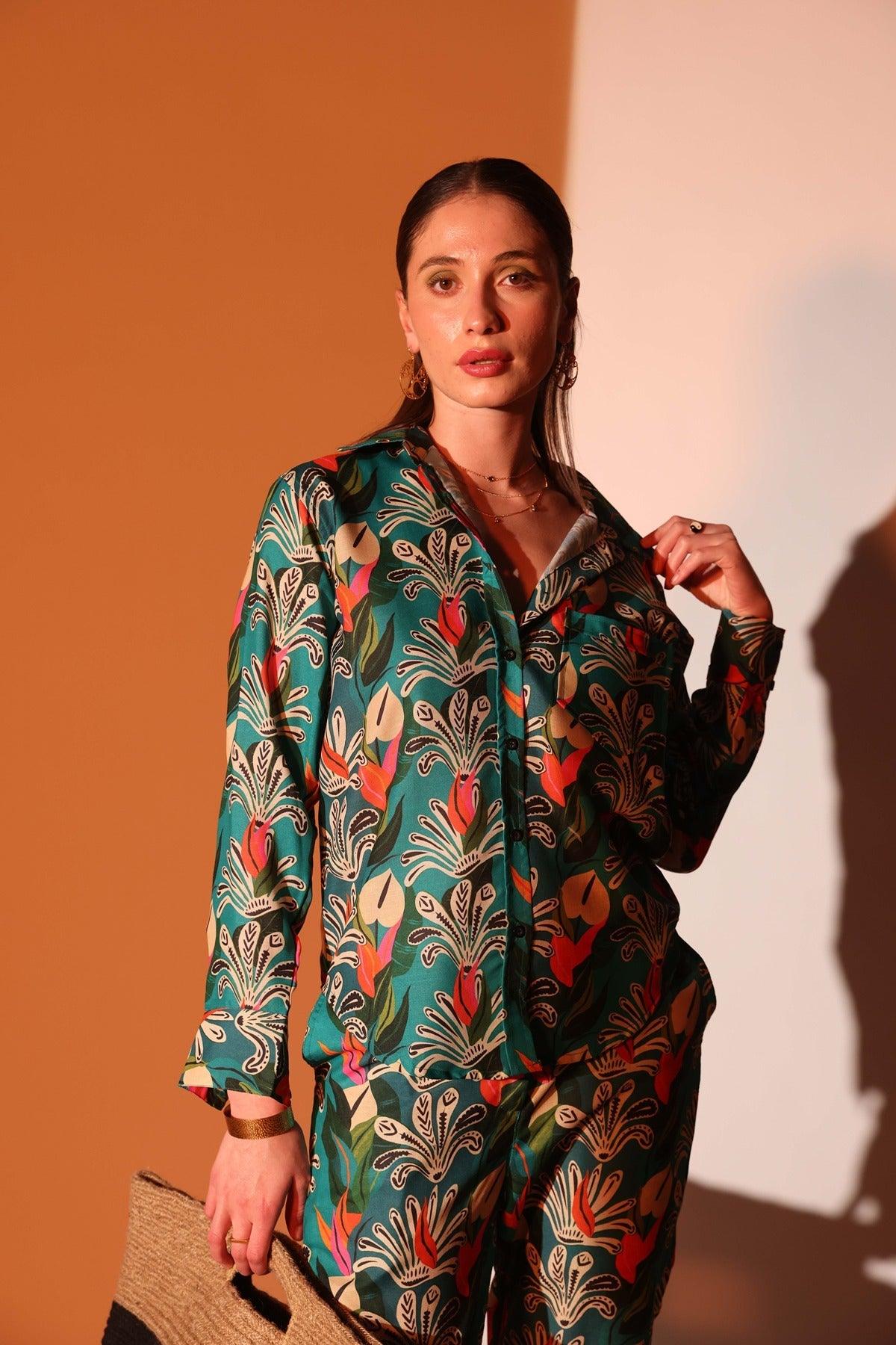 Shop Amazon printed pants from House of Sal with free shipping.