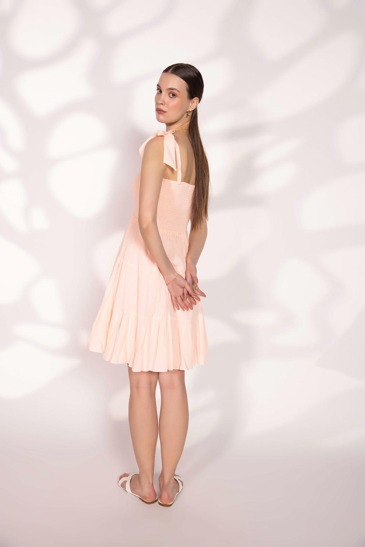 Peach Mabel Dress