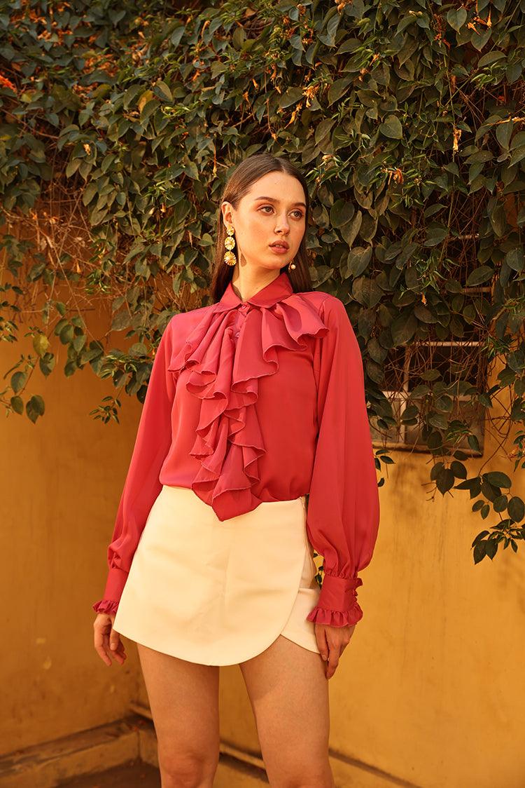 Maddison Ruffle Shirt