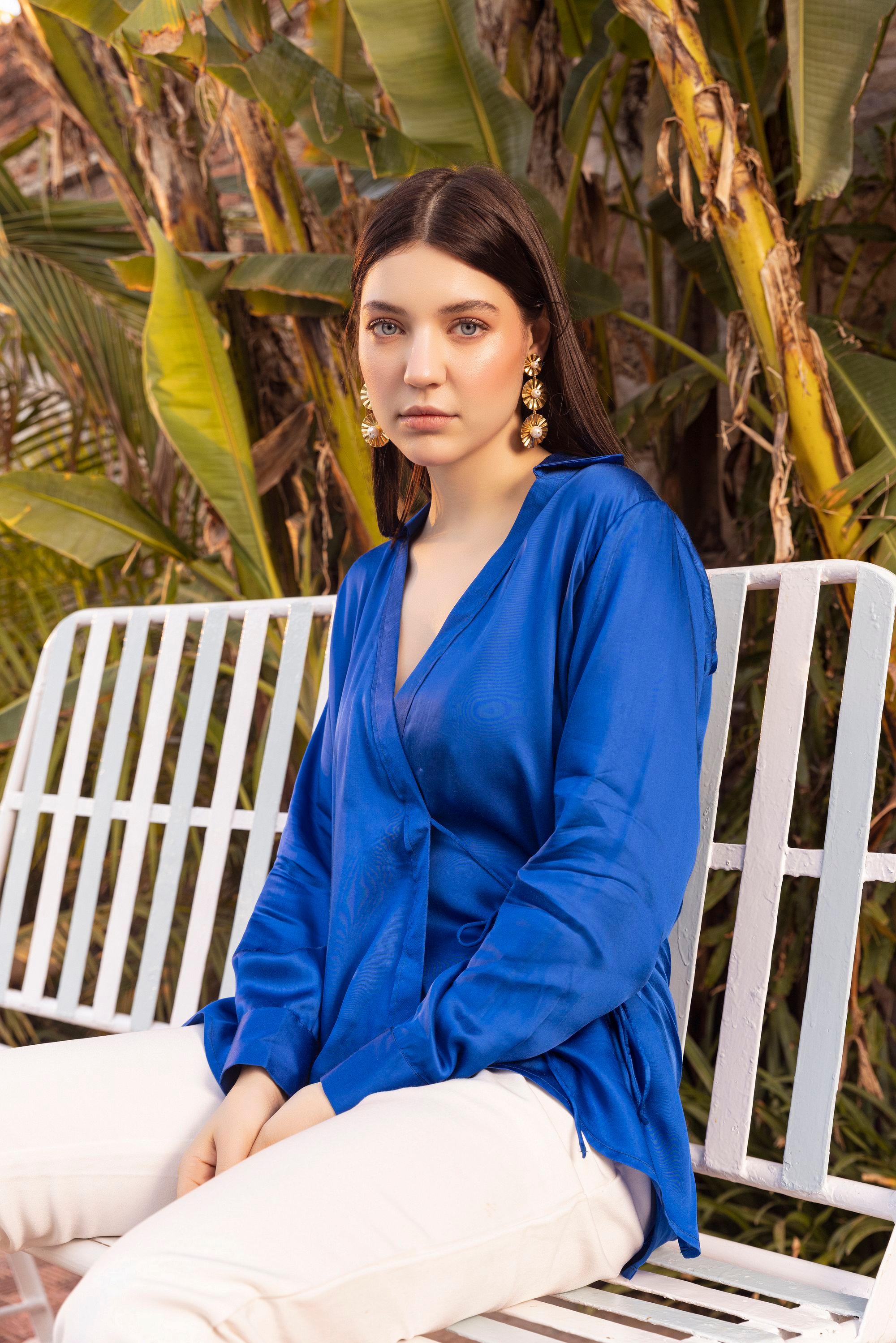 Satin Wrapped Shirt