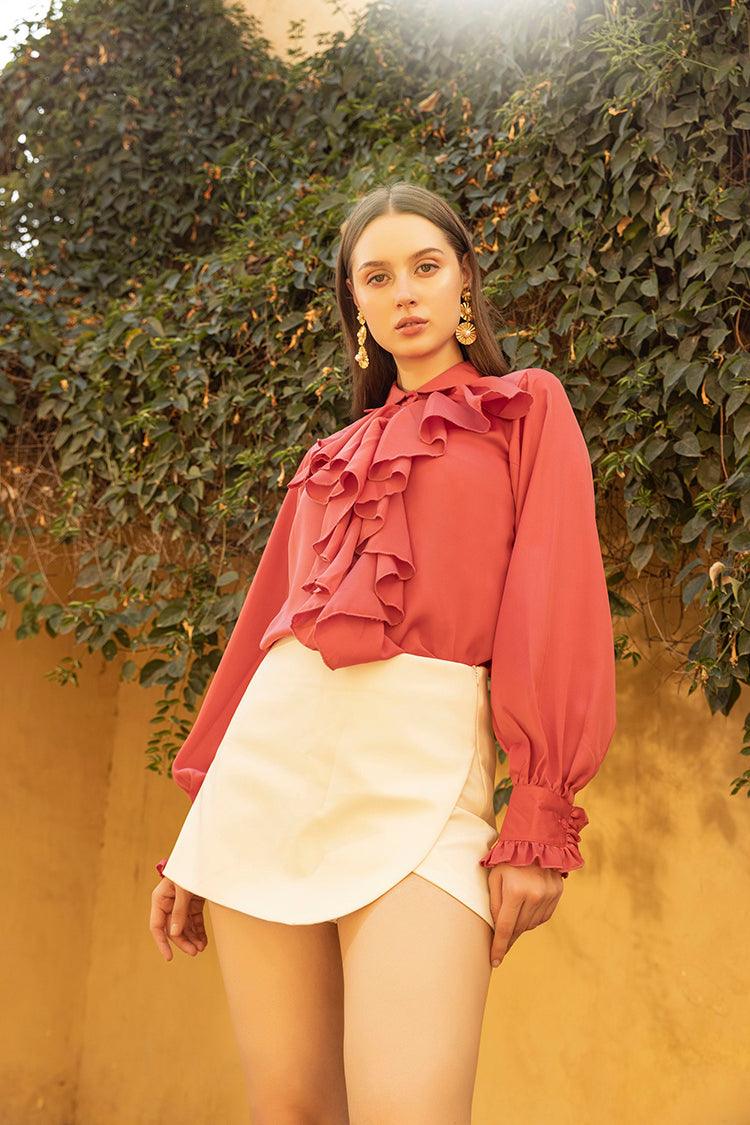 Maddison Ruffle Shirt