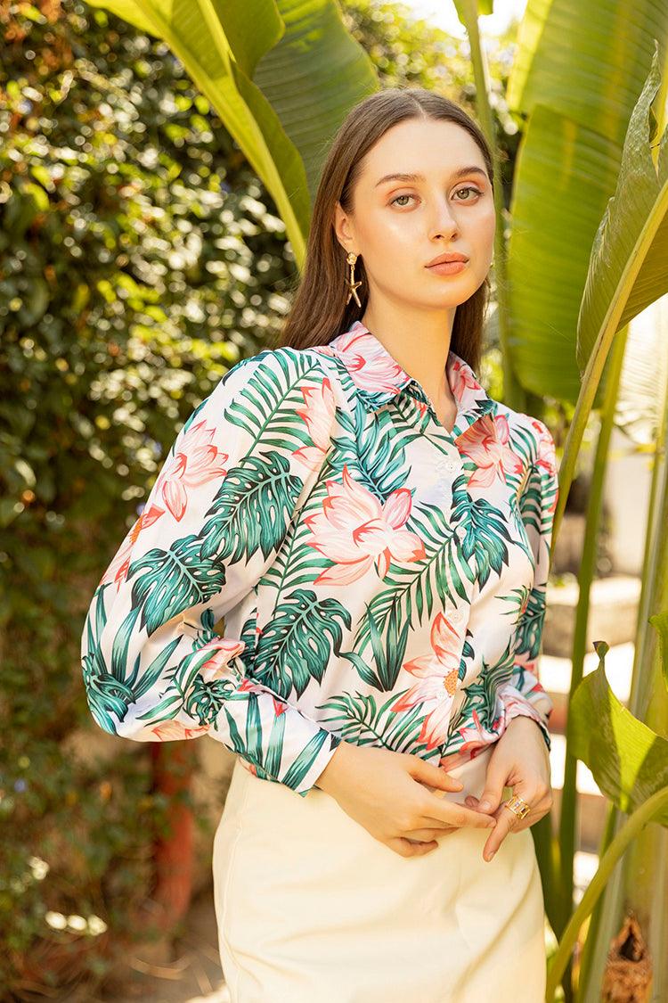 Leaf Print Shirt